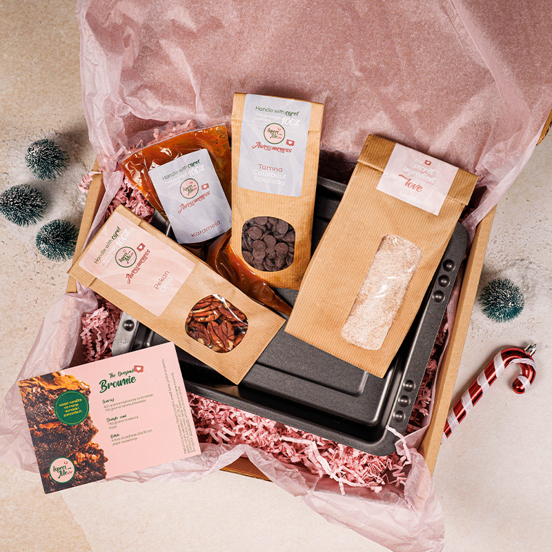 Blagdanski paket brownie pecan caramel